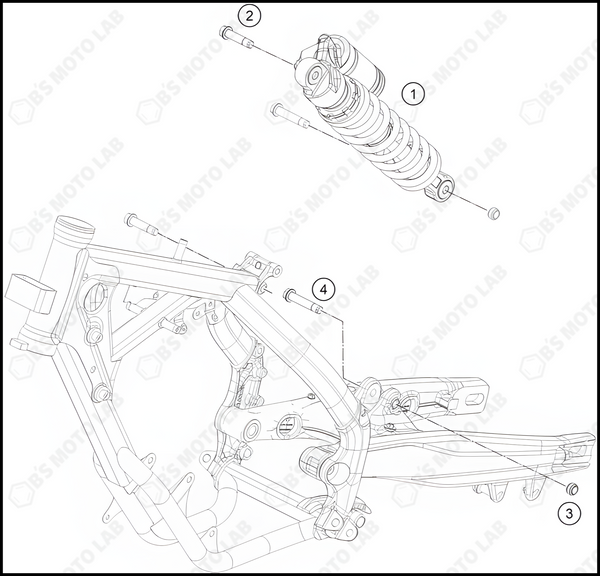 SHOCK ABSORBER, 2023 HUSQVARNA TC-65