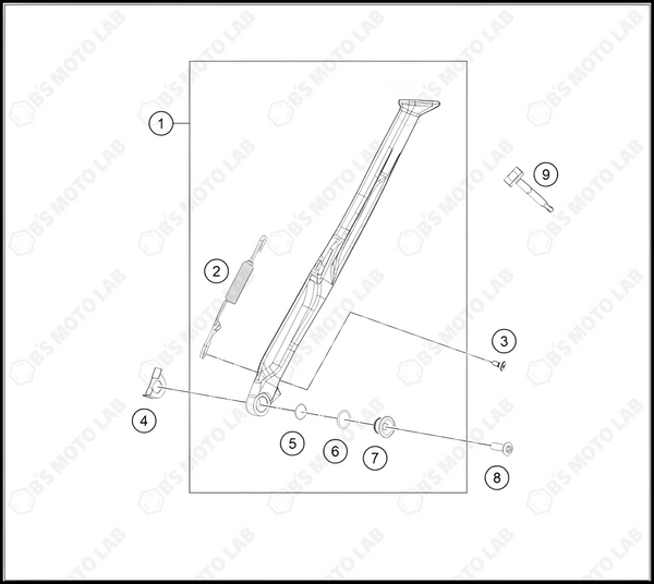 SIDE / CENTER STAND, 2024 HUSQVARNA FE-501-S