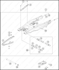 SWING ARM, 2025 HUSQVARNA TC-125