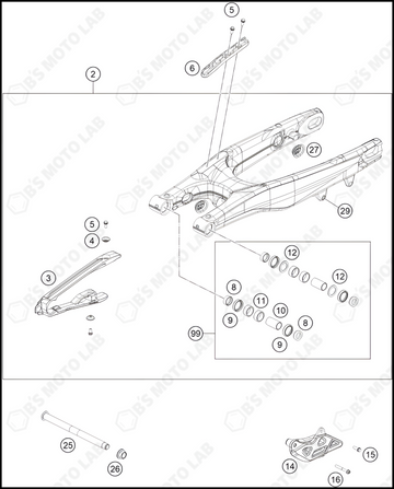 SWING ARM, 2023 HUSQVARNA TC-250