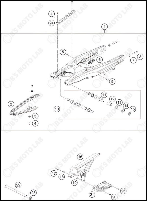 SWING ARM, 2024 HUSQVARNA FE-501-S