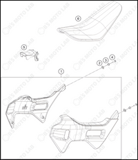 TANK, SEAT, 2024 HUSQVARNA EE-2