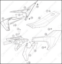 TANK, SEAT, 2024 HUSQVARNA EE-3