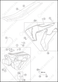 TANK, SEAT, 2024 HUSQVARNA TC-85-17-14