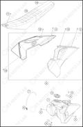 TANK, SEAT, 2023 HUSQVARNA TC-250