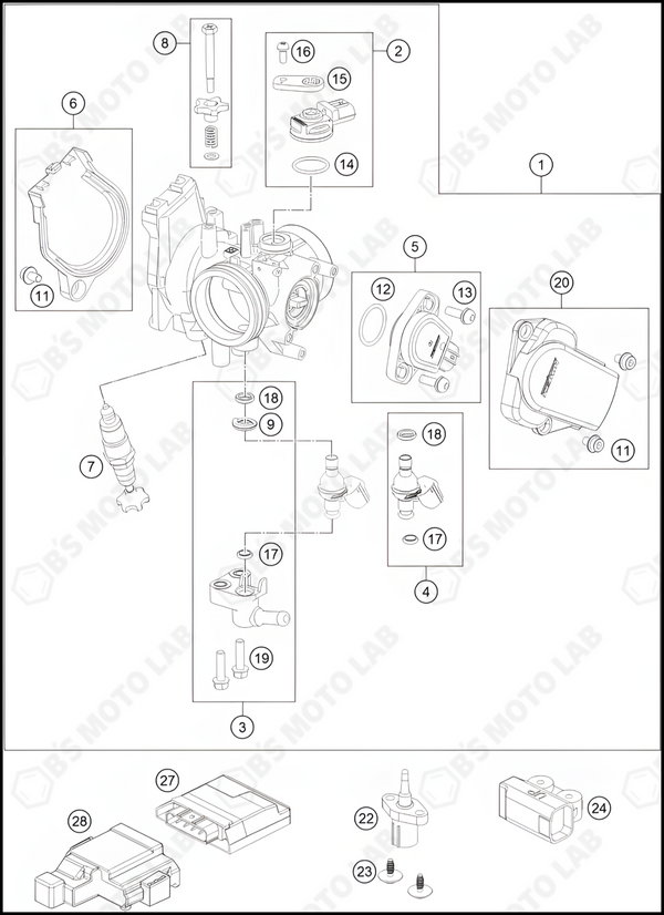 THROTTLE BODY, 2022 HUSQVARNA FC-350