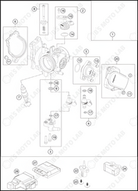 THROTTLE BODY, 2024 HUSQVARNA FC-250