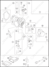 THROTTLE BODY, 2024 HUSQVARNA FC-450