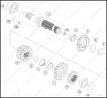 TRANSMISSION I - MAIN SHAFT, 2024 HUSQVARNA FE-501-S