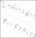 TRANSMISSION I - MAIN SHAFT, 2023 HUSQVARNA FC-450