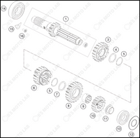 TRANSMISSION I - MAIN SHAFT, 2023 HUSQVARNA FC-250