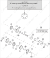 TRANSMISSION II - COUNTERSHAFT, 2023 HUSQVARNA TC-250