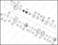 TRANSMISSION II - COUNTERSHAFT, 2024 HUSQVARNA FE-501-S