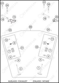 VALVE DRIVE, 2024 HUSQVARNA FE-501-S