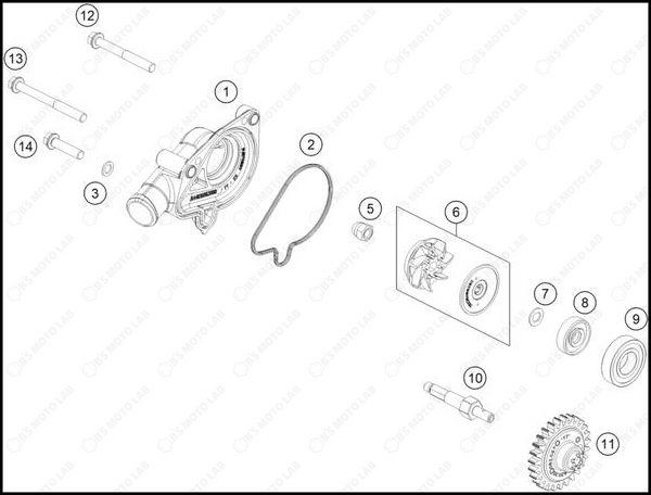 WATER PUMP, 2025 HUSQVARNA TC-125