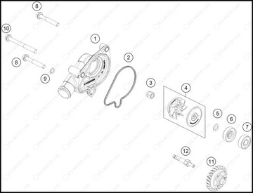 WATER PUMP, 2025 HUSQVARNA TC-300