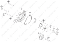 WATER PUMP, 2024 HUSQVARNA TC-250