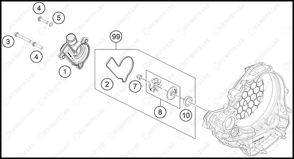 WATER PUMP, 2023 HUSQVARNA FC-350