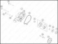 WATER PUMP, 2025 HUSQVARNA TE-300