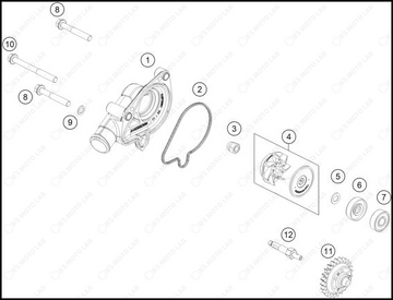 WATER PUMP, 2025 HUSQVARNA TE-300