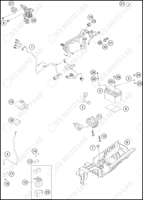 WIRING HARNESS, 2023 HUSQVARNA TC-125