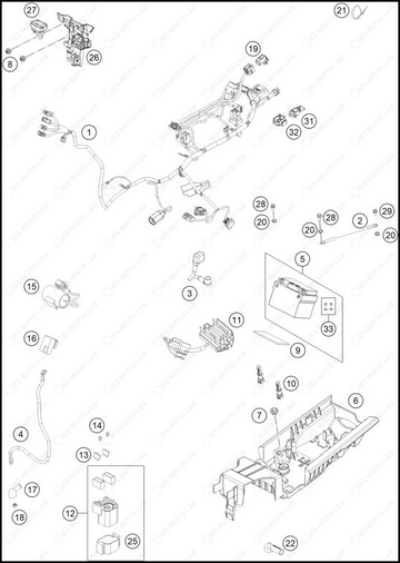 WIRING HARNESS, 2025 HUSQVARNA TC-125