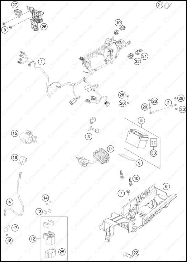 WIRING HARNESS, 2025 HUSQVARNA TC-125