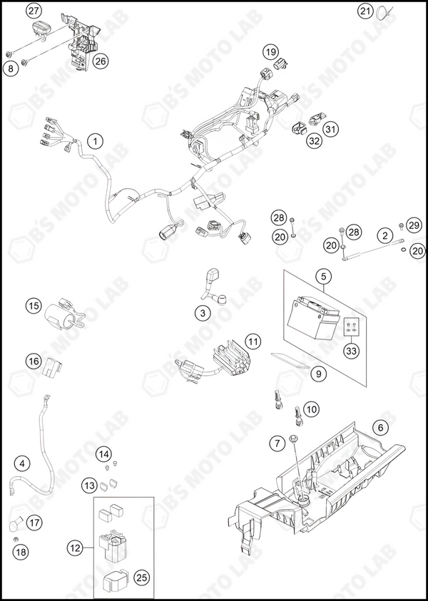 WIRING HARNESS, 2024 HUSQVARNA TC-250